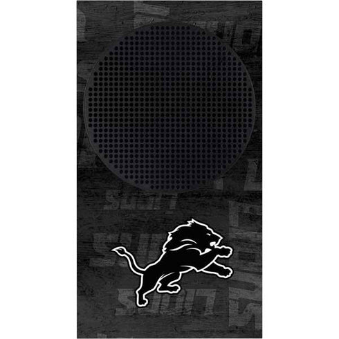 NFL Detroit Lions Black & White Xbox Series S Console Skin